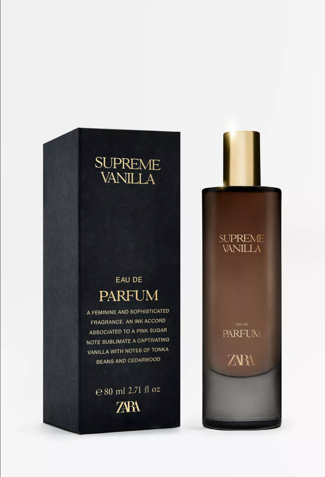 ZARA suprême vanilla 80 ML
