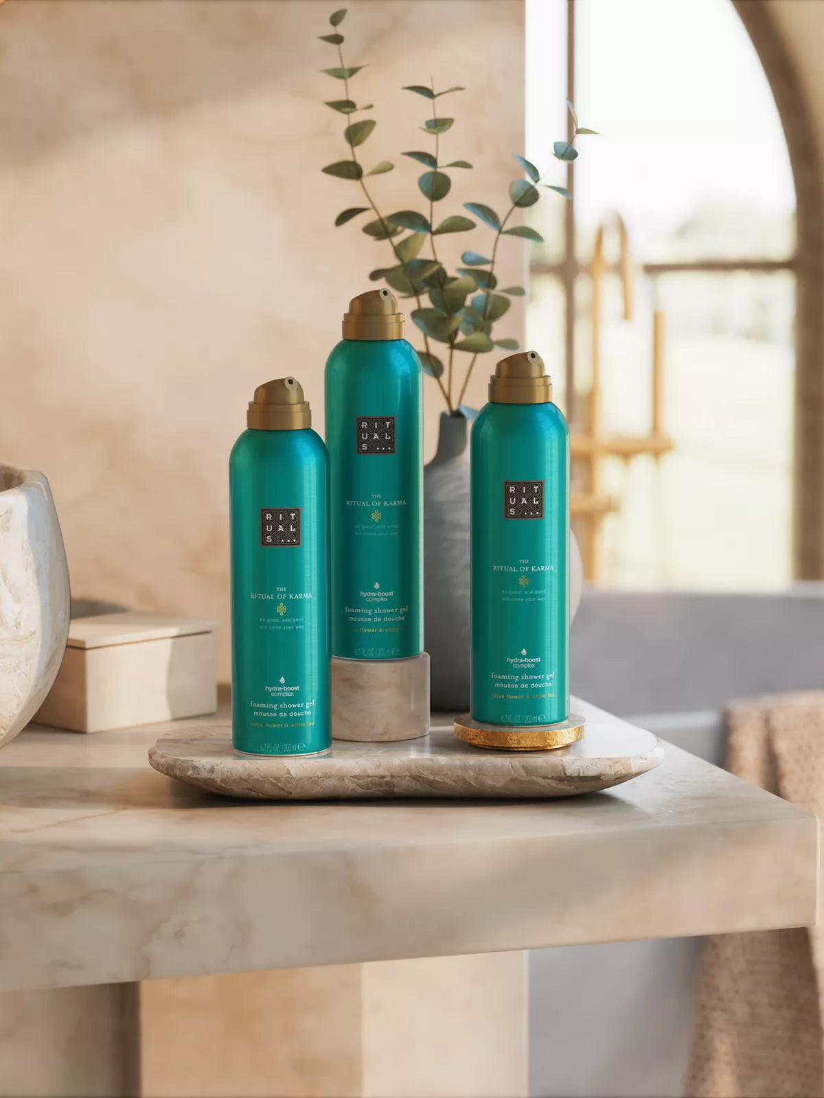 THE RITUAL OF KARMA
Shower Foam Value Pack
trio de mousses de douche