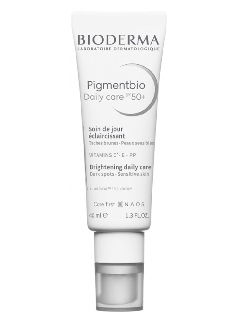 Bioderma
Pigmentbio Crème Solaire Éclaircissante Peaux Hyperpigmentées SPF 50+ 40 ml