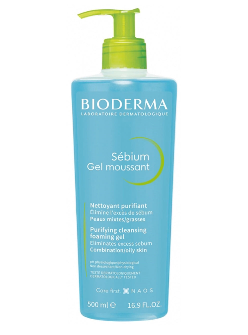 Bioderma
Sébium Gel Moussant Purifiant Doux Peaux Mixtes à Grasses 500 ml