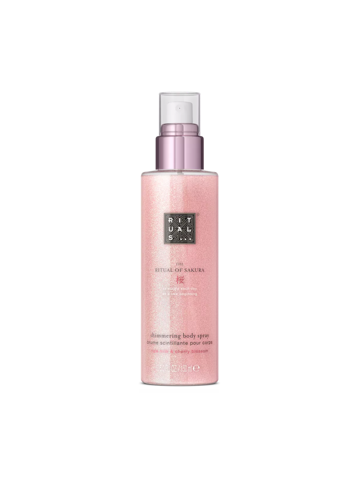THE RITUAL OF SAKURA
Shimmering Body Spray
brume scintillante pour corps, 150 ml