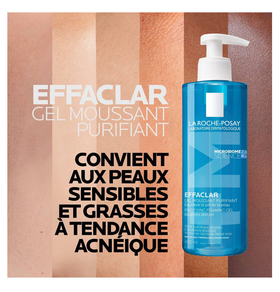 EFFACLAR GEL MOUSSANT PURIFIANT NETTOYANT PEAU GRASSE