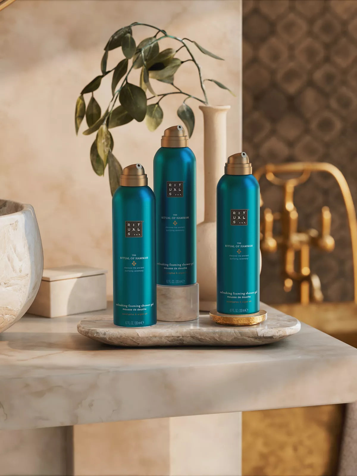 THE RITUAL OF HAMMAM
Shower Foam Value Pack
trio de mousses de douche