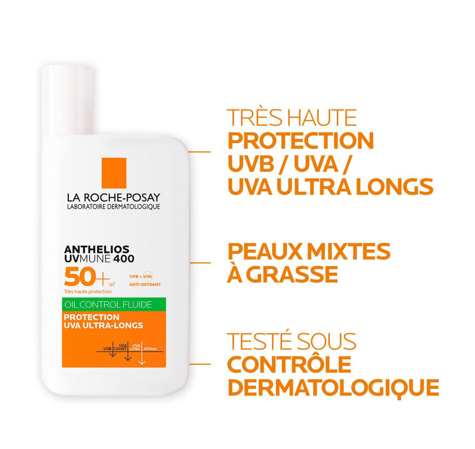 ANTHELIOS UVMUNE 400 CRÈME SOLAIRE FLUIDE INVISIBLE SPF50+