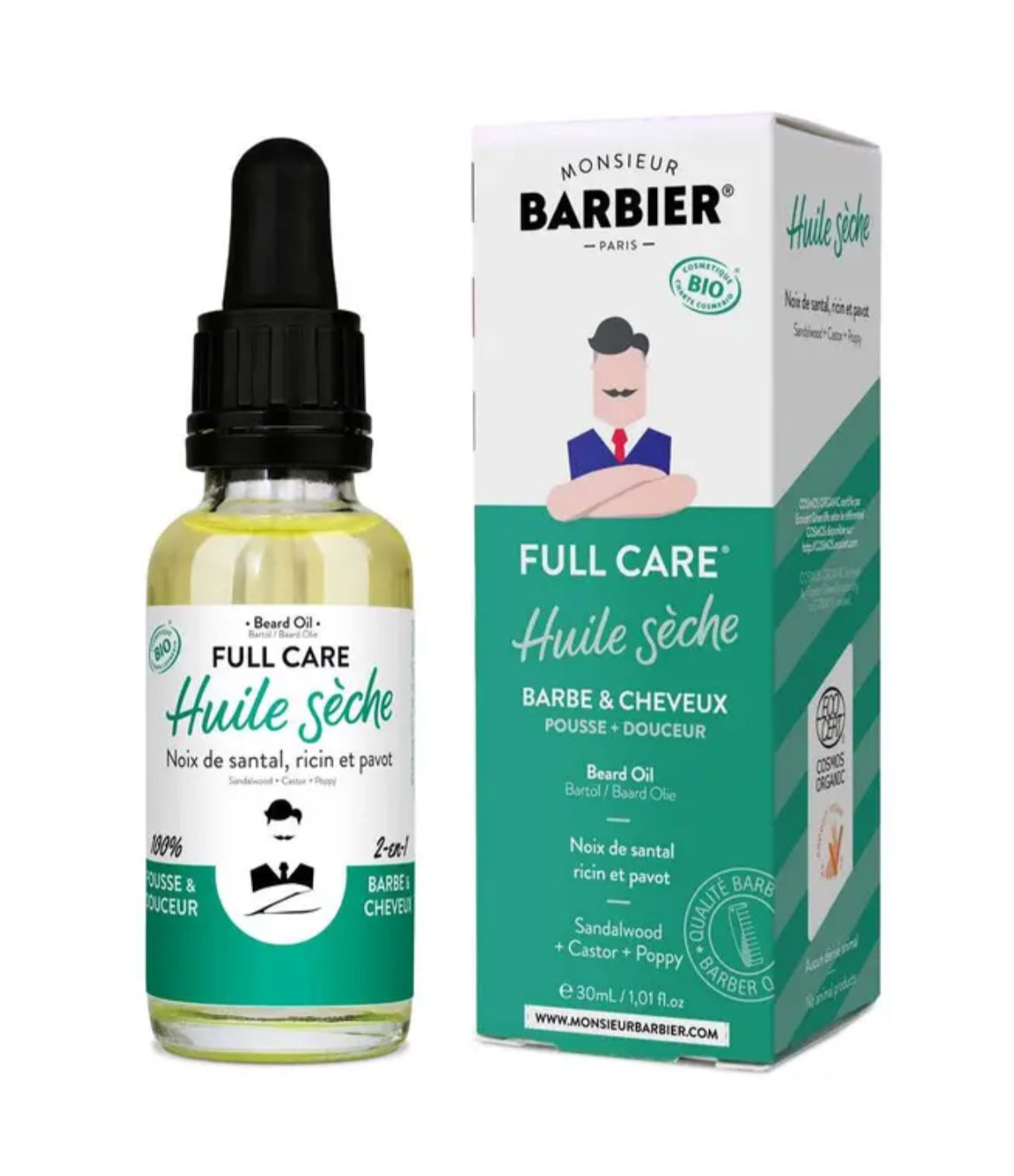 Monsieur Barbier
Full Care - Huile Sèche Pour Barbe & Cheveux

Une huile sans pareille
30 ml