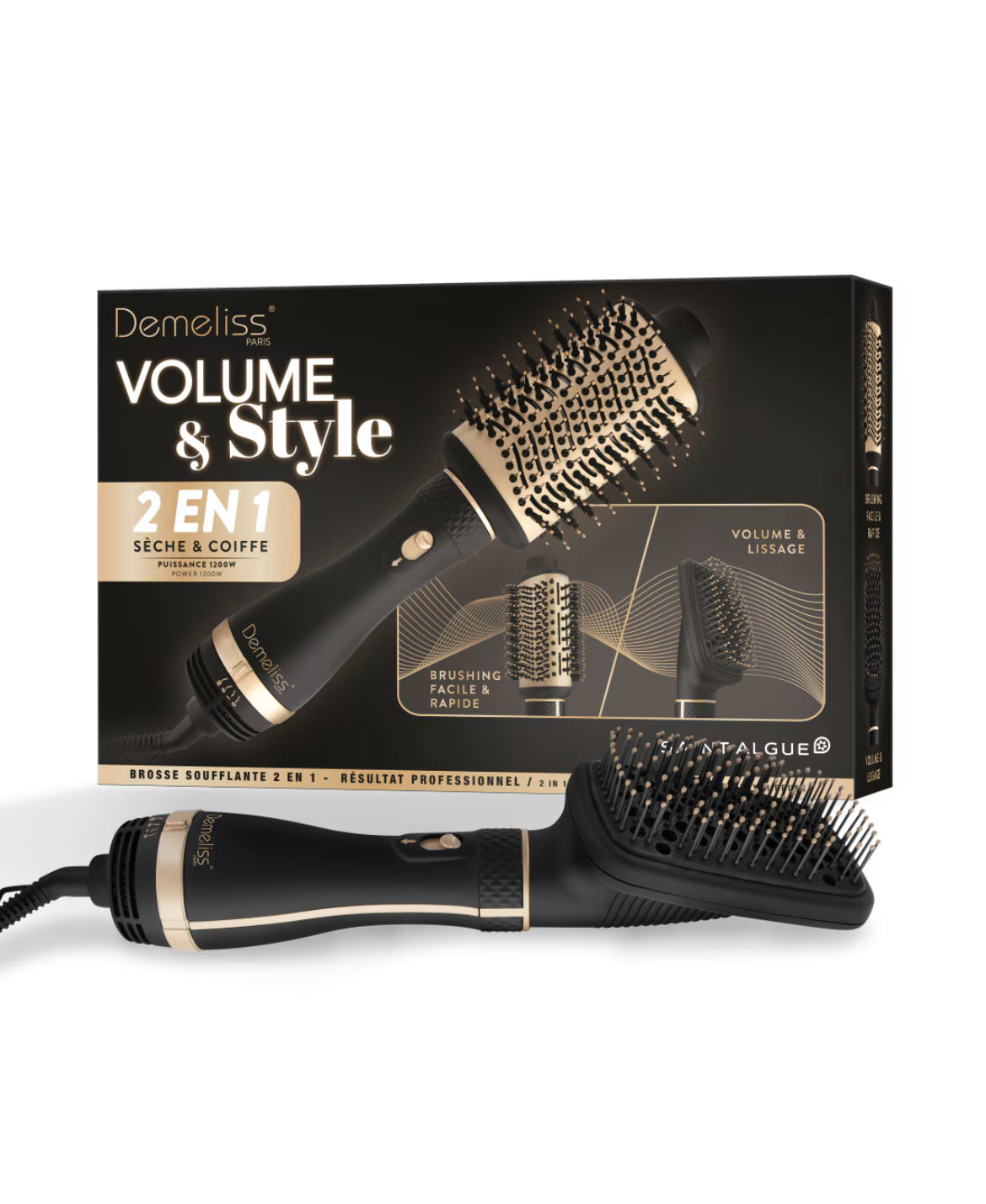 LISSEUR BROSSE SOUFFLANTE 2 EN 1 VOLUME & STYLE