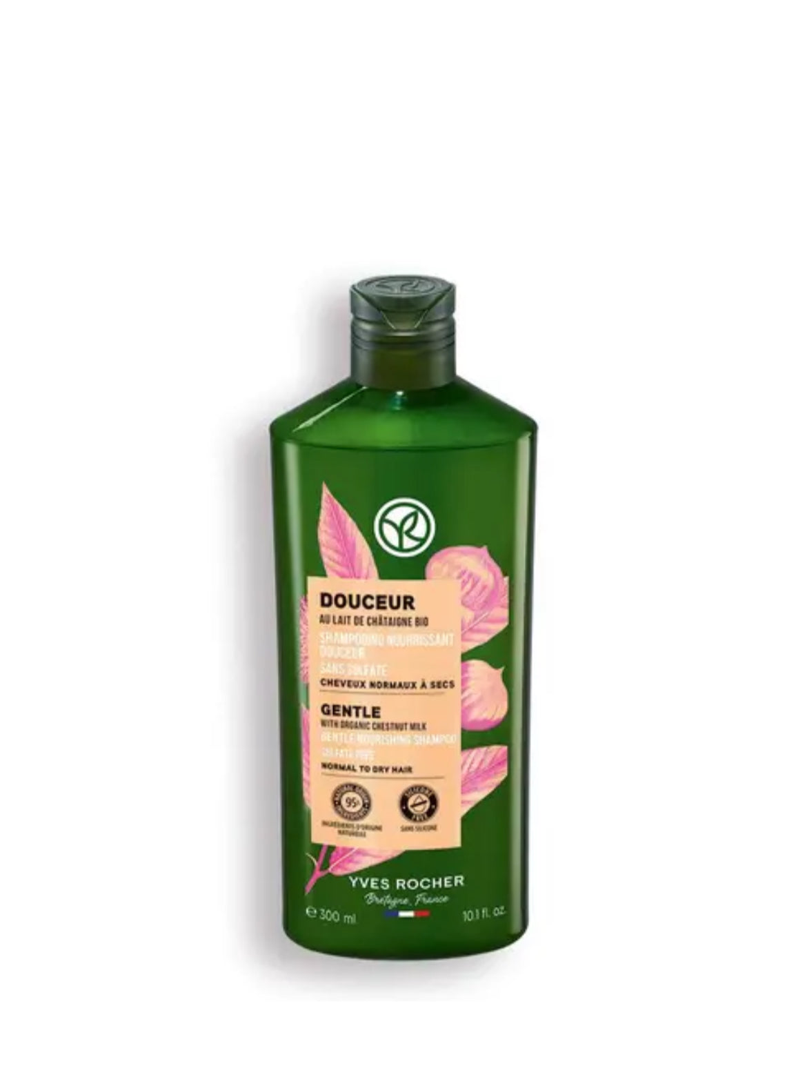 Yves Rocher
Shampooing Nourrissant Douceur Sans Sulfate

Des cheveux faciles à démêler, nourris durant 24h.
300 ml