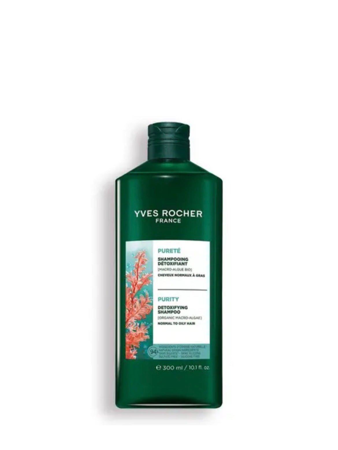 Yves Rocher
Shampooing Détoxifiant

Des cheveux qui regraissent moins vite, propres pour 48h*