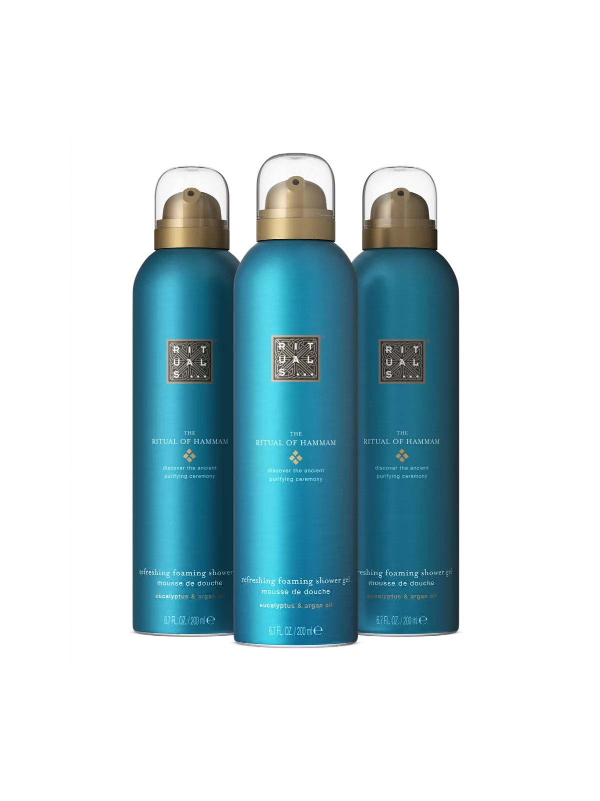 THE RITUAL OF HAMMAM
Shower Foam Value Pack
trio de mousses de douche