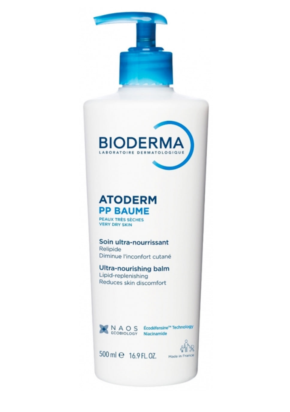 Bioderma
Atoderm PP Baume Ultra-Nourrissant Peaux Très Sèches 500 ml