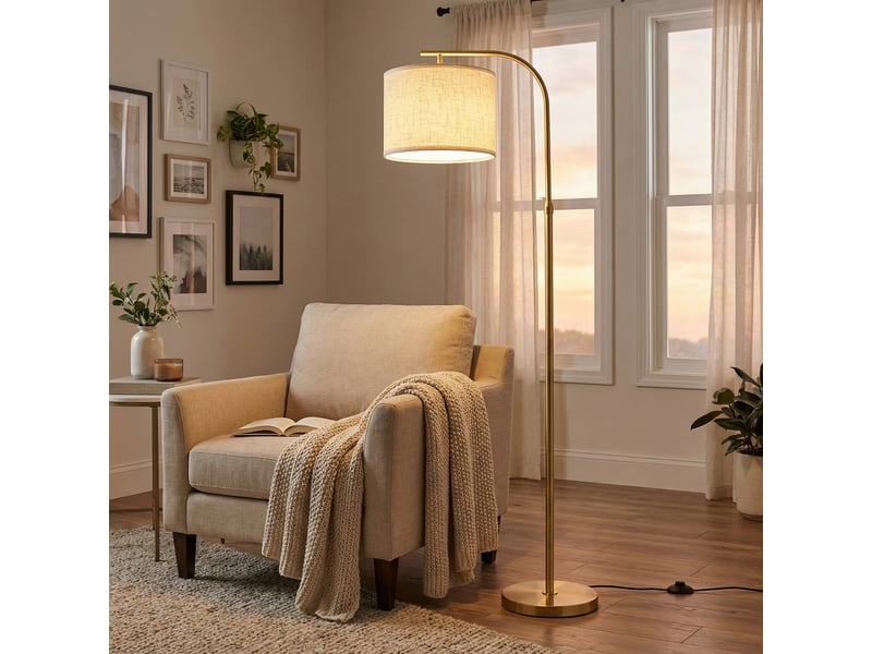 Lampadaire arc réglable 150-175 cm