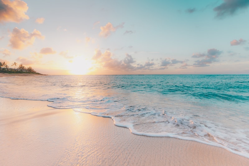 Tableau Impression Photo Plage & Vagues Vue du Ciel